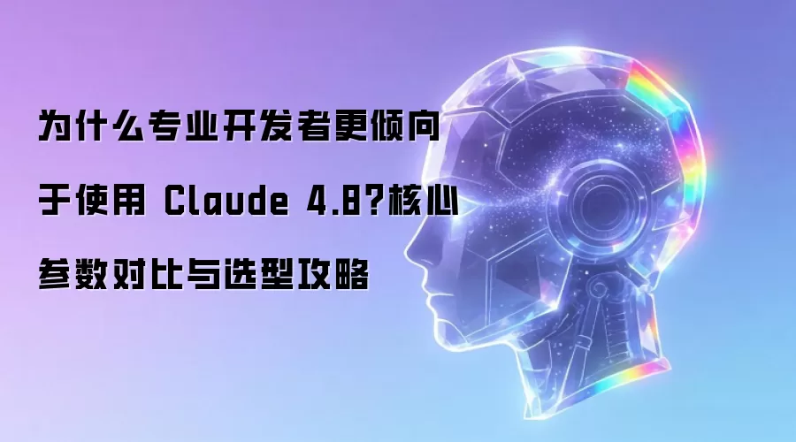 为什么专业开发者更倾向于使用 Claude 4.8?核心参数对比与选型攻略