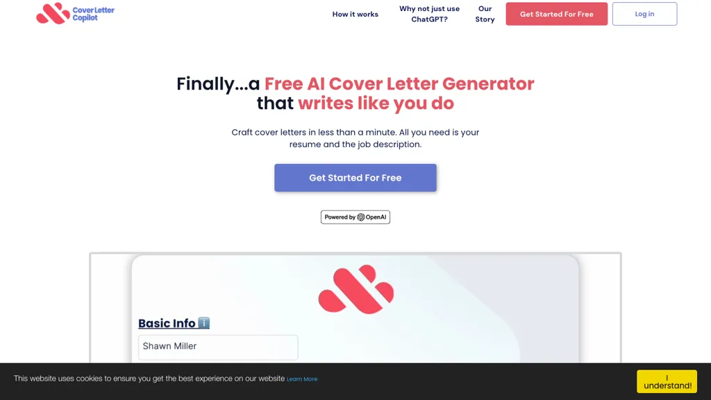 Cover Letter Copilot：一款免费的AI求职信生成工具，快速生成职位申请信