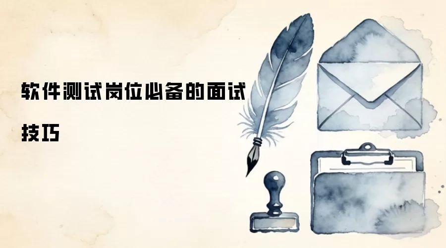 软件测试岗位必备的面试技巧