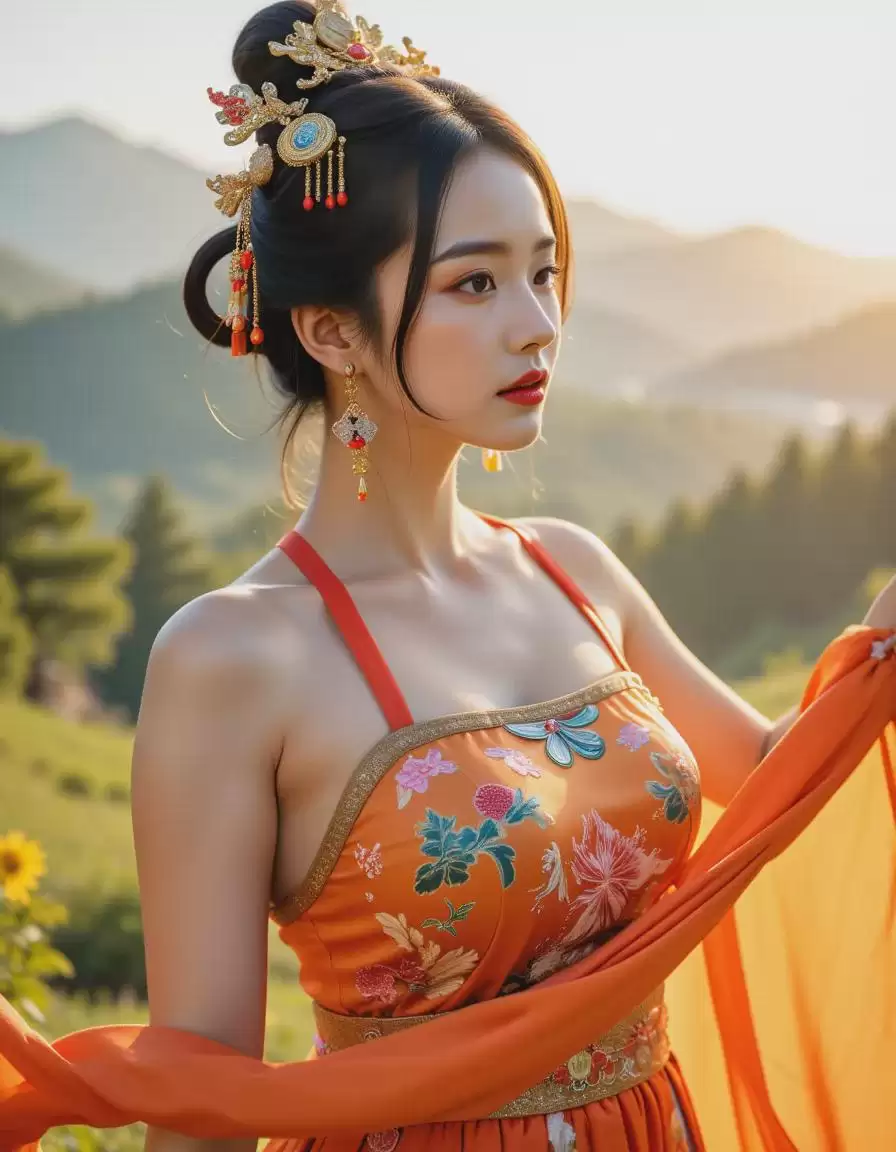 使用AI绘画工具ComfyUI和Flux LORA模型，轻松生成没明显AI脸痕迹倾向东方审美的真人照片