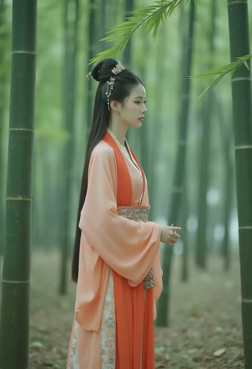 Flux Lora精美绘画模型推荐,AI绘图穿汉服的女孩
