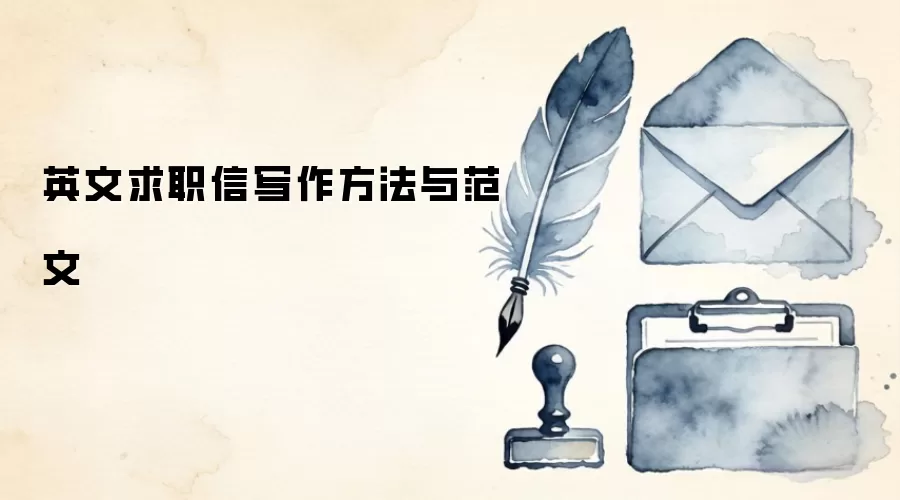 英文求职信写作方法与范文