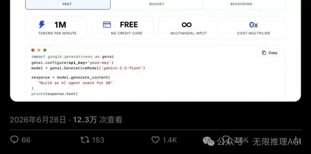 Google「白送」开发者每分钟 100 万 tokens?12 万人围观后,真相让人五味杂陈