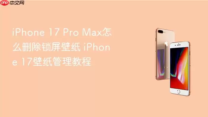 iPhone 17 Pro Max怎么删除锁屏壁纸 iPhone 17壁纸管理教程