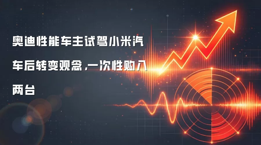 奥迪性能车主试驾小米汽车后转变观念，一次性购入两台