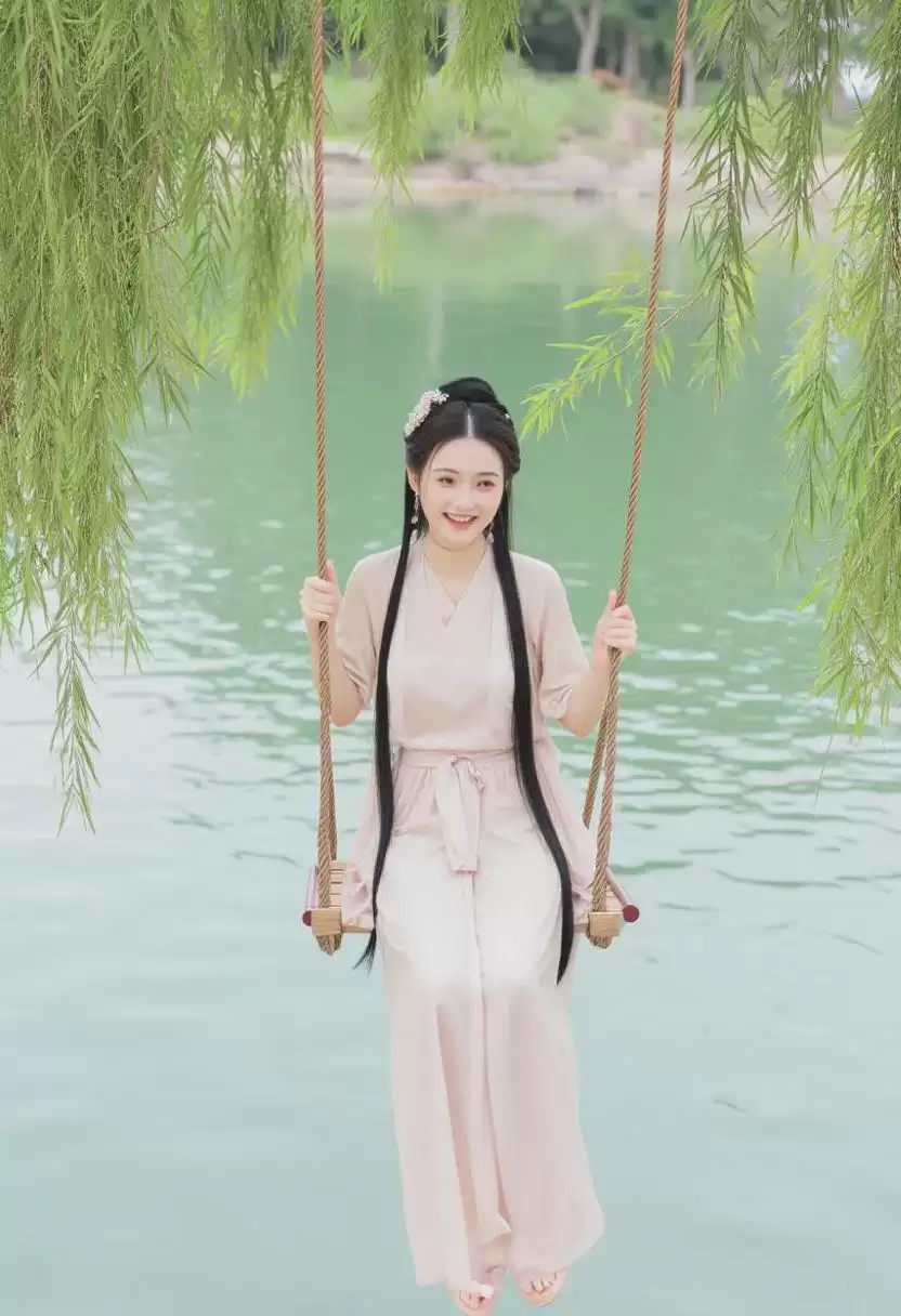 Flux Lora精美绘画模型推荐,AI绘图穿汉服的女孩