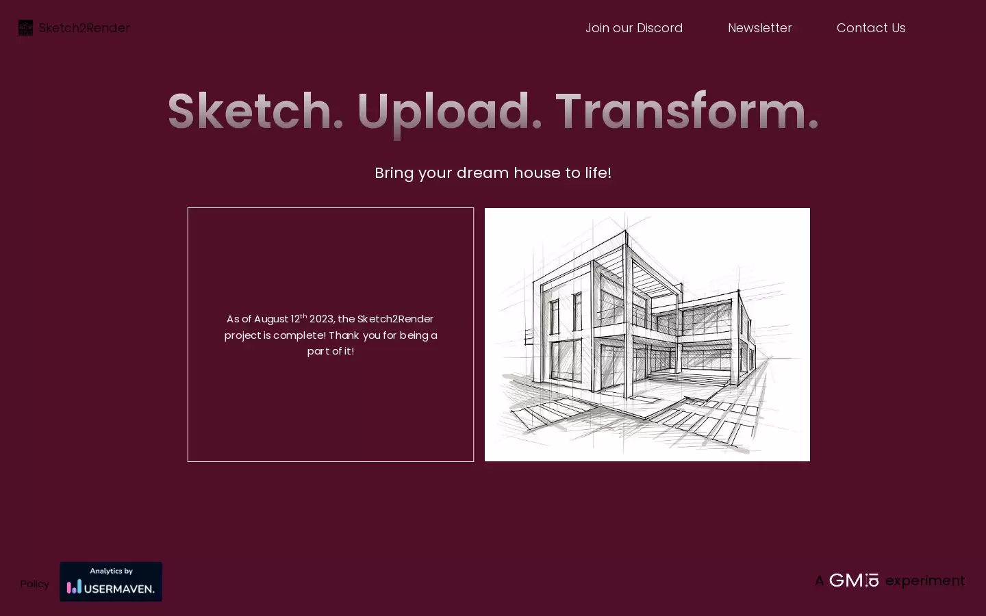 Sketch2Render : 将您的梦想之屋变成现实！