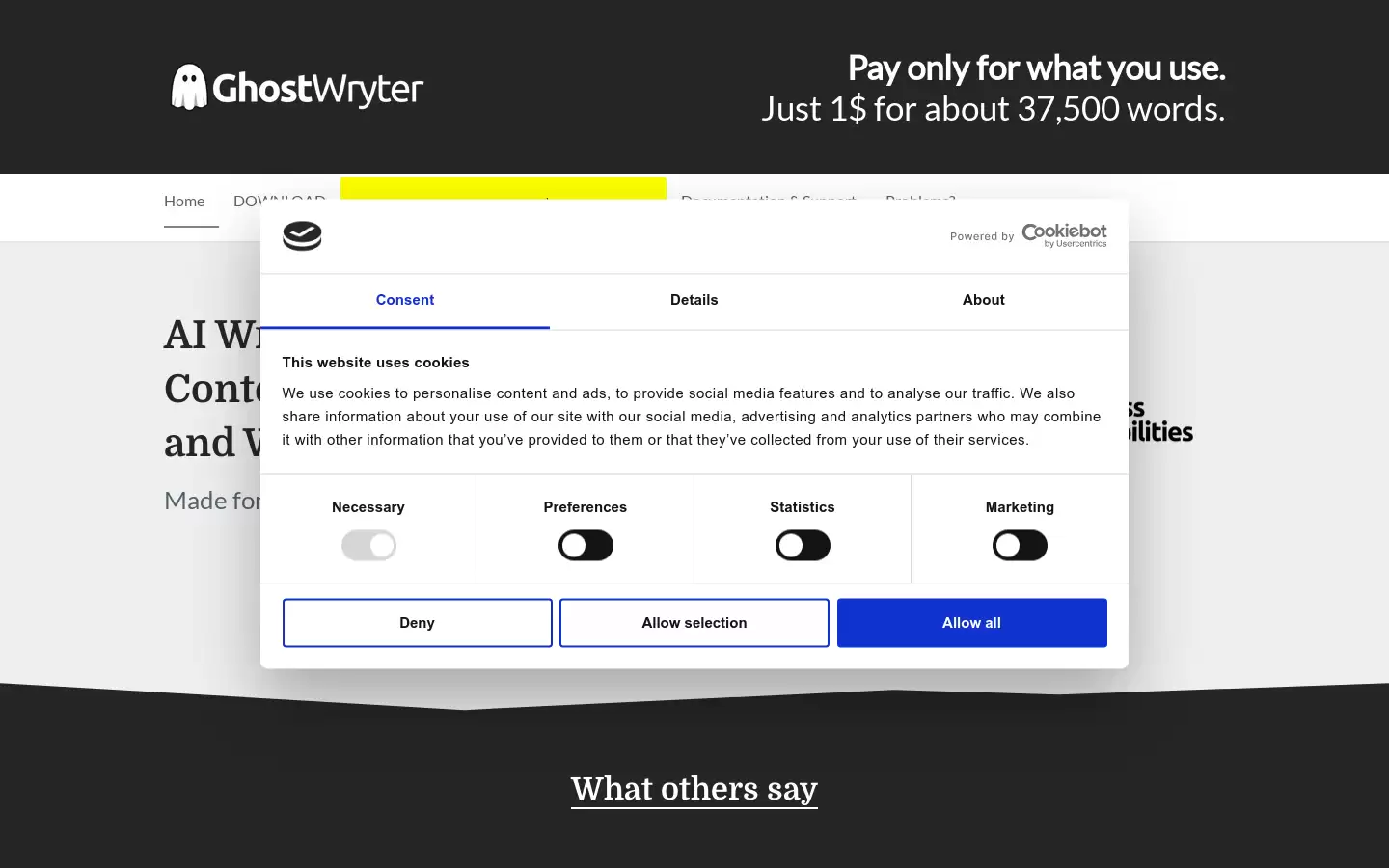 GhostWryter : AI写作助手和内容创意生成器