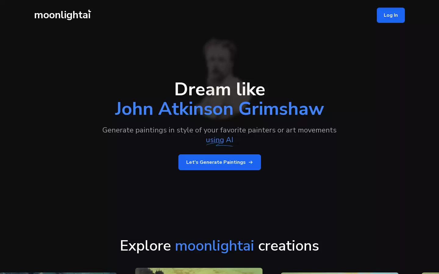 moonlightai : 使用AI生成您最喜爱的画家或艺术运动风格的绘画