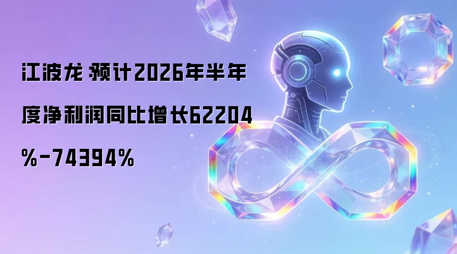 江波龙:预计2026年半年度净利润同比增长62204%-74394%