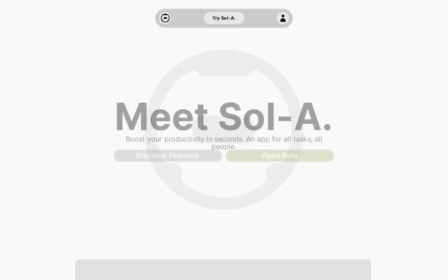 Sol-A : 一款人工智能助手App,提供各类功能助力提升生产力