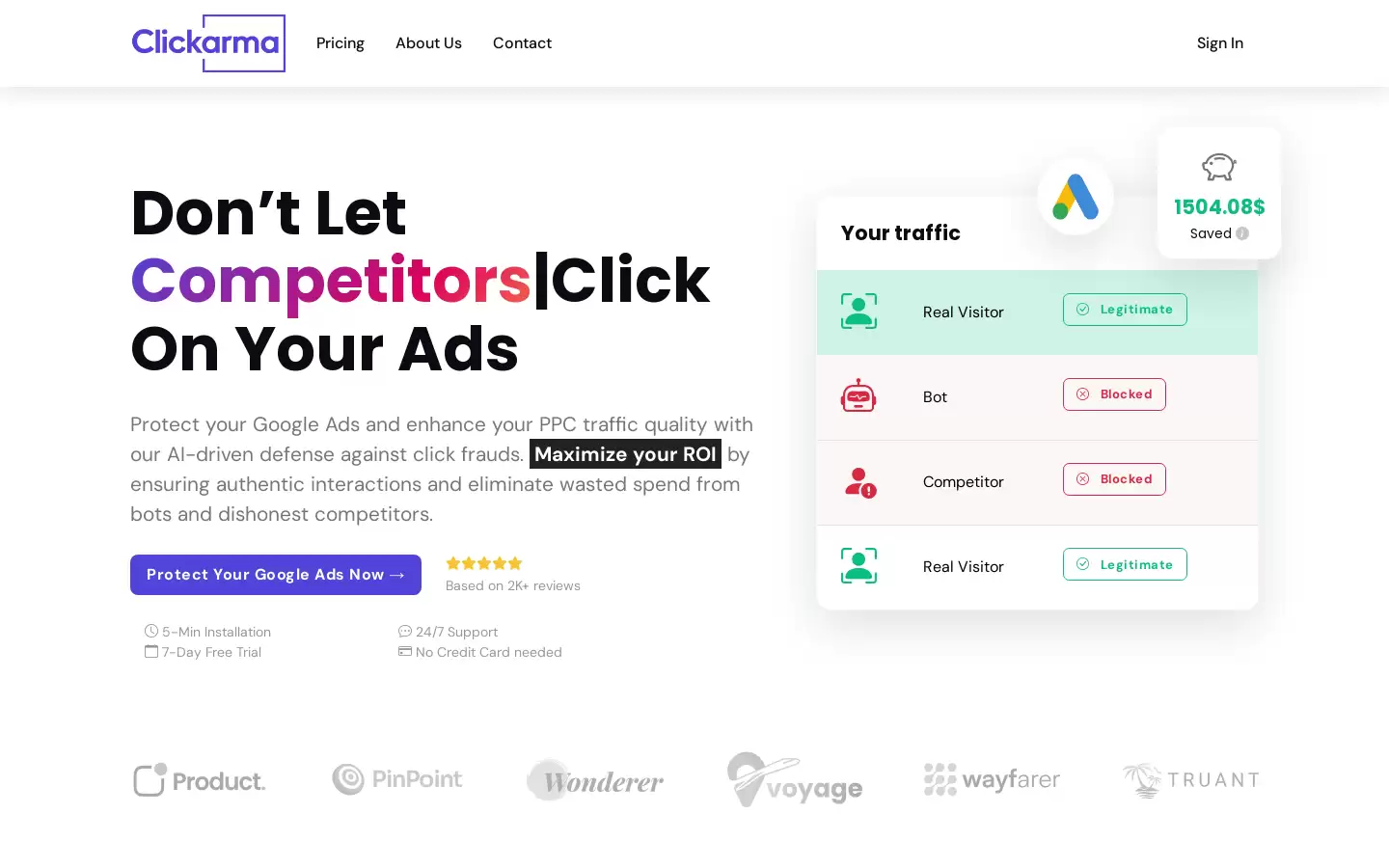 ClicKarma : AI驱动的Google广告防护解决方案