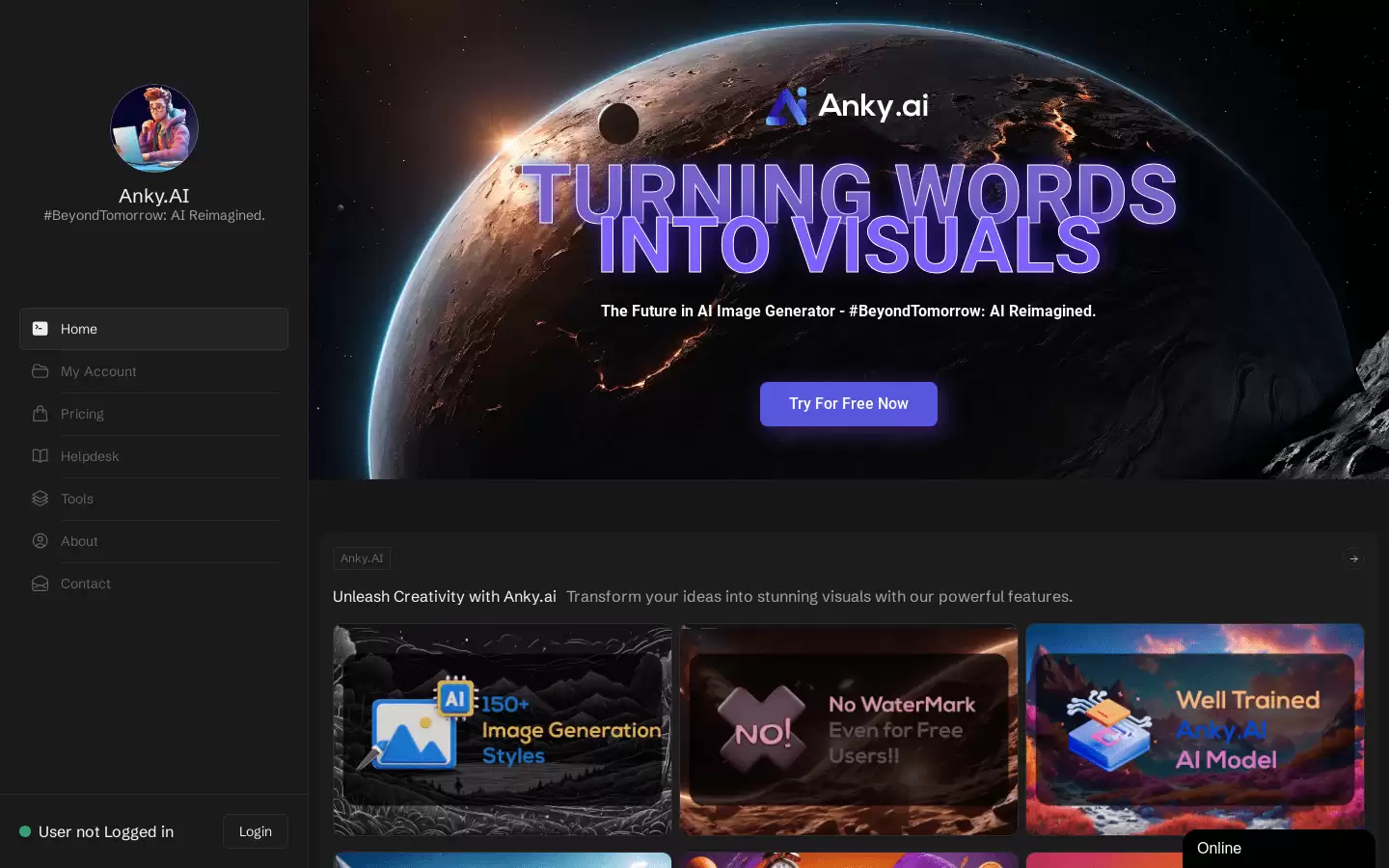 Anky.AI : 将文字转化为图像的AI工具