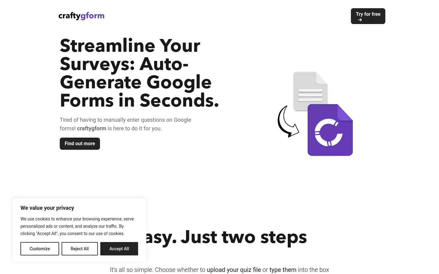 craftygform : 自动生成Google表单