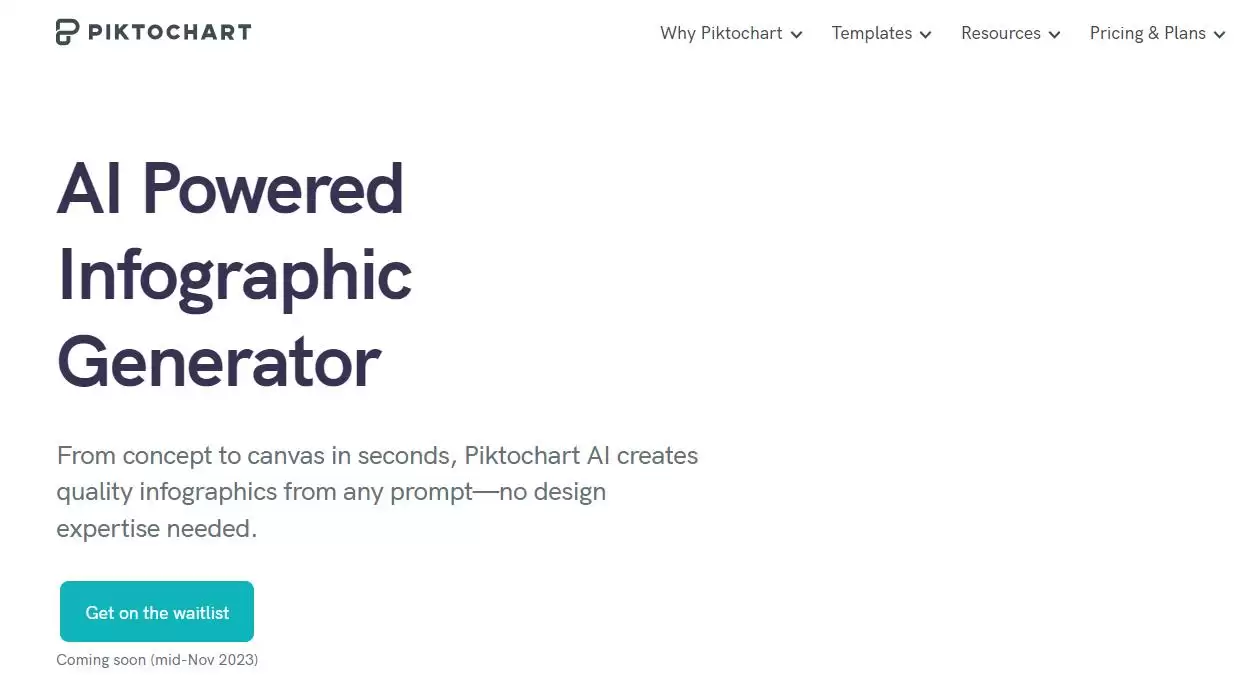 Piktochart AI : 快速创建自定义信息图表