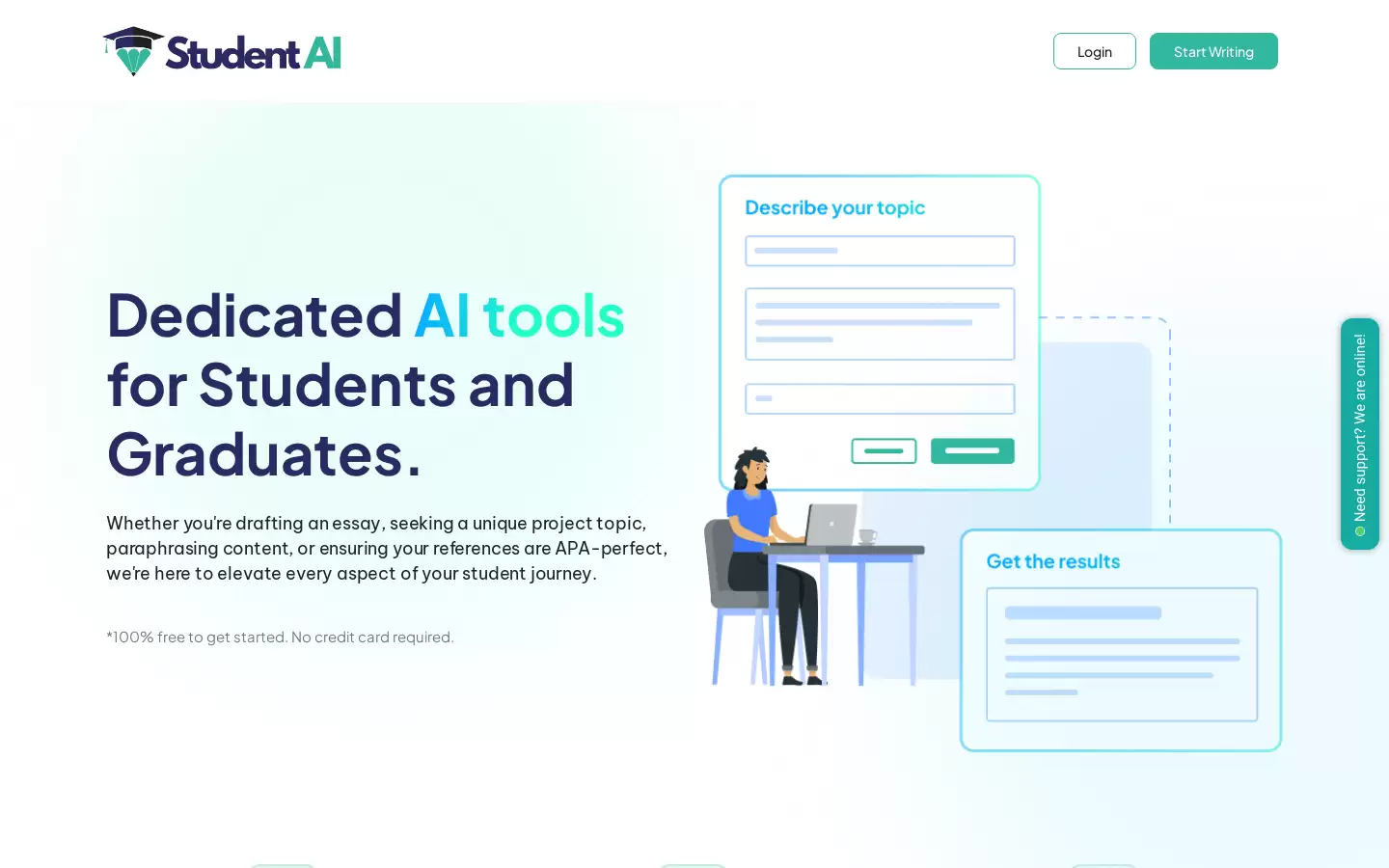 Student AI : AI助手工具，提升学生的学习和写作能力