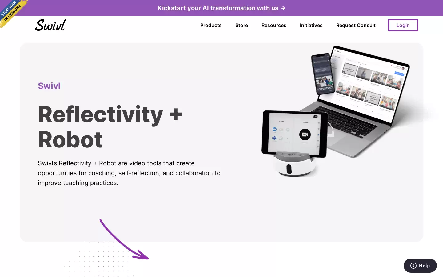 Swivl : 教学助手机器人，提供视频录制和自动跟踪功能。