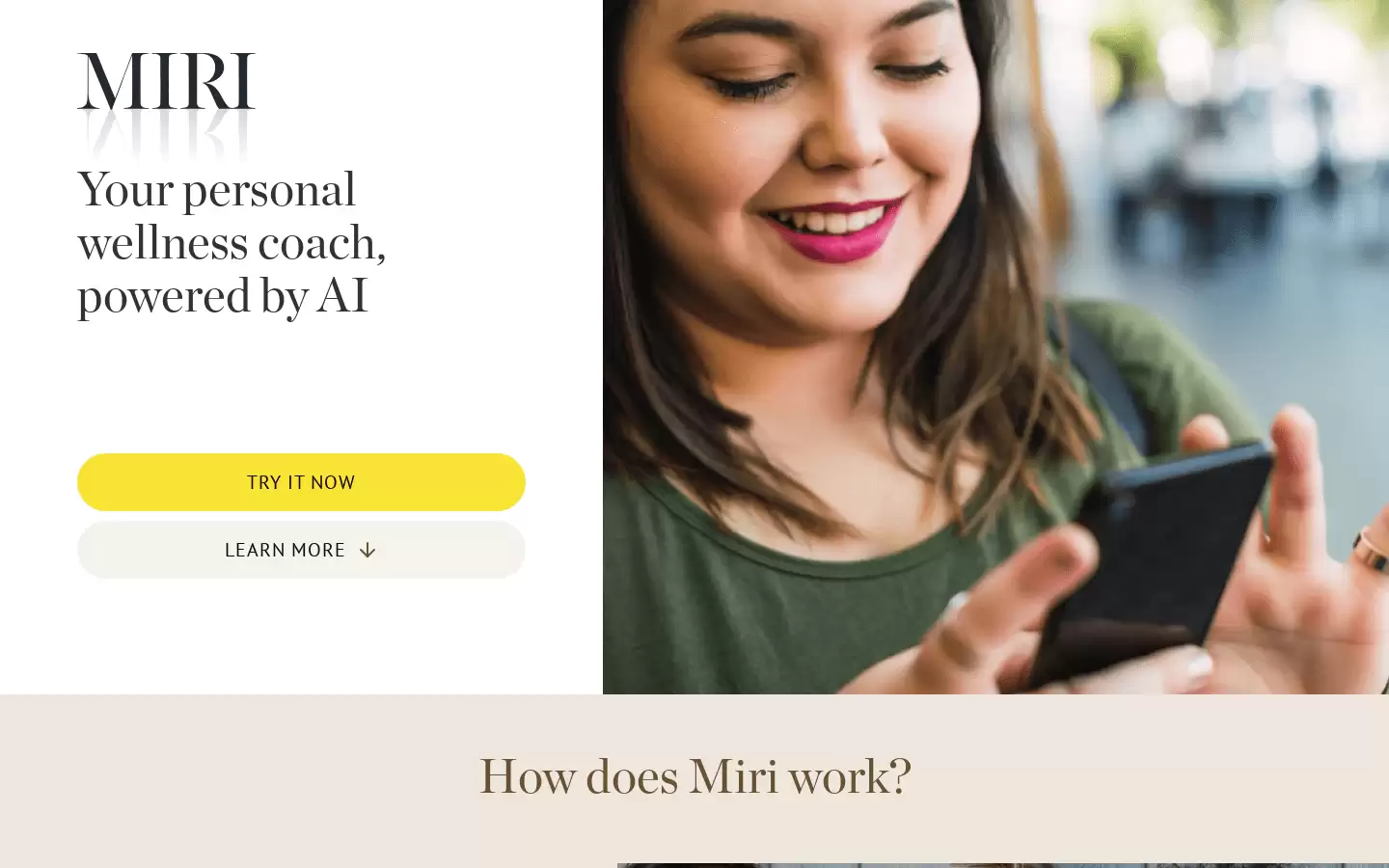MIRI : 综合健康平台，24/7为您提供专家支持