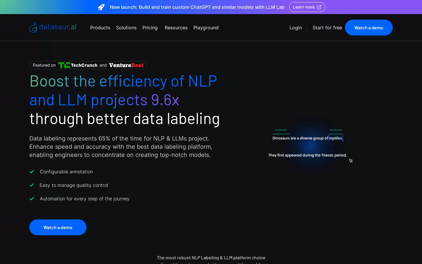Datasaur : NLP数据标注平台
