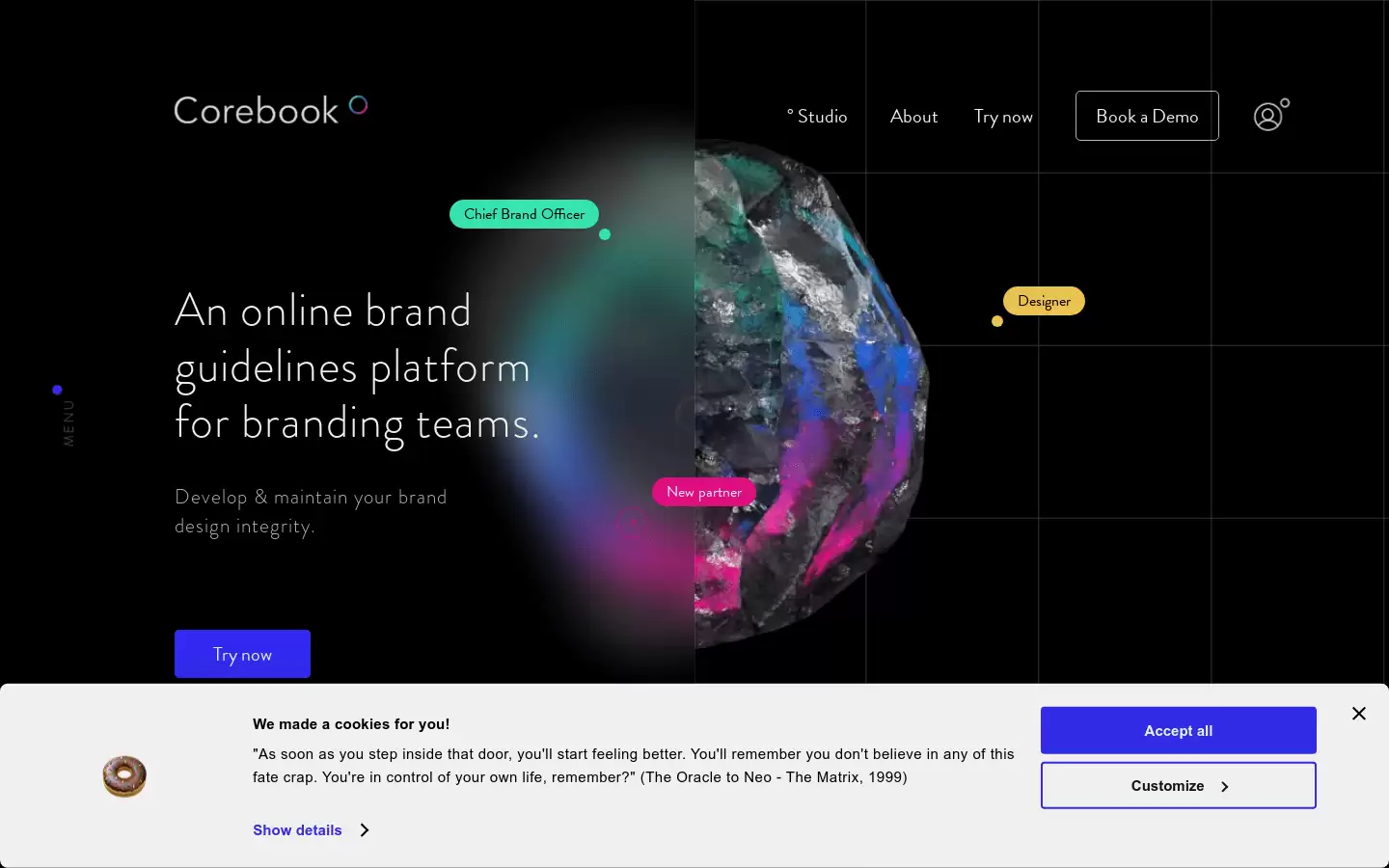 Corebook° : 在线品牌指南平台