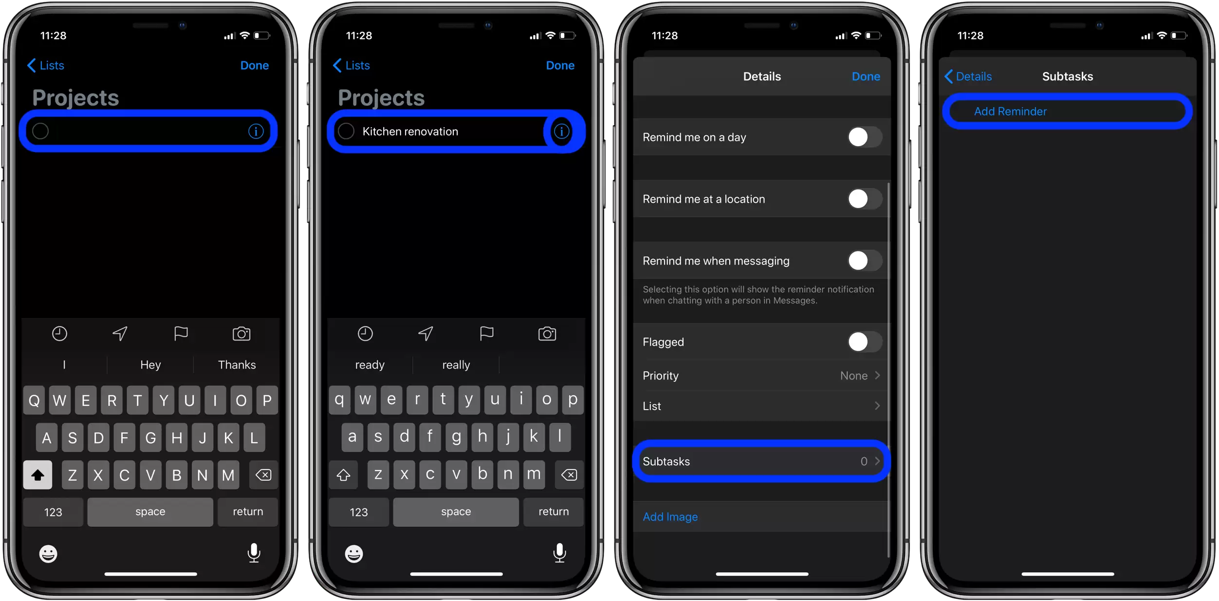 如何在 iPhone、iPad 的「提醒事项」中创建新的子任务? 如何在 iPhone、iPad 的「提醒事项」中创建新的子任务?
