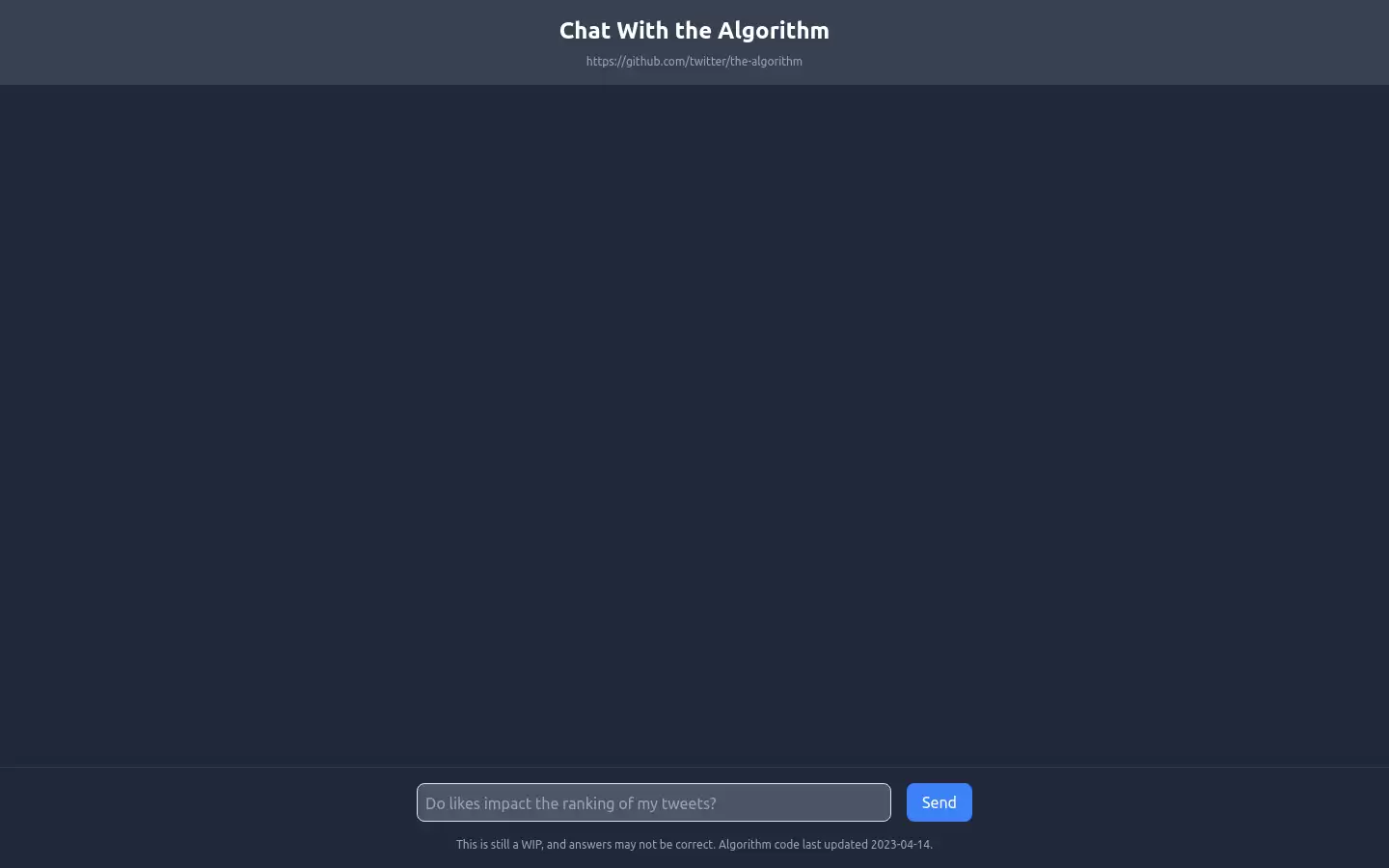 Chat With Twitter Algorithm : 与算法聊天，获取答案