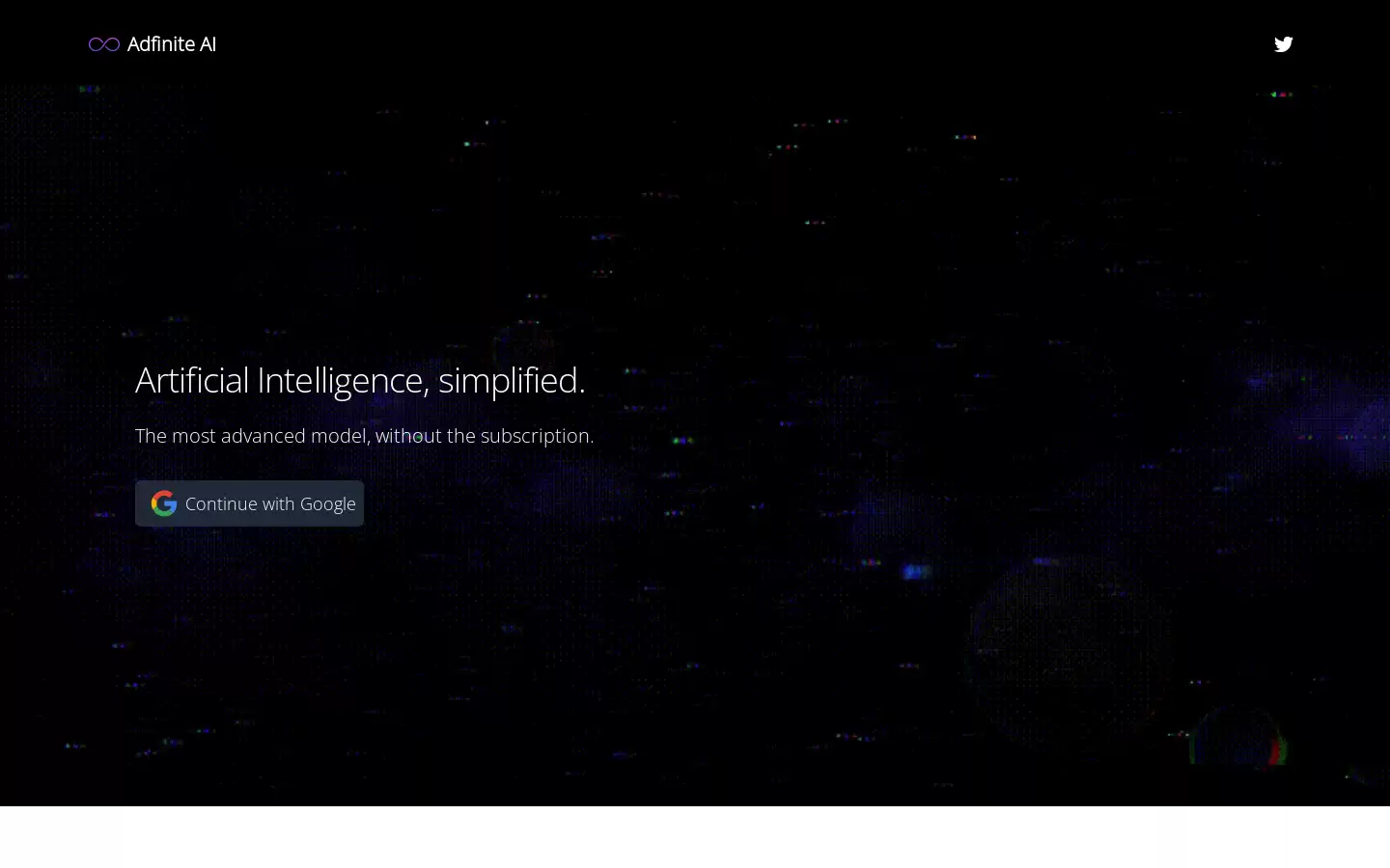 Adfinite AI : 人工智能,简化。