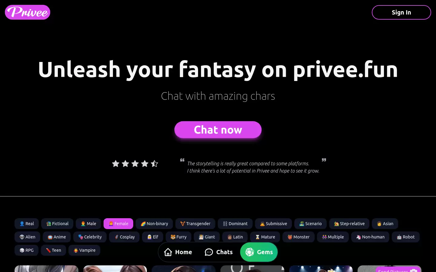 Privee : 无限制的 AI 聊天