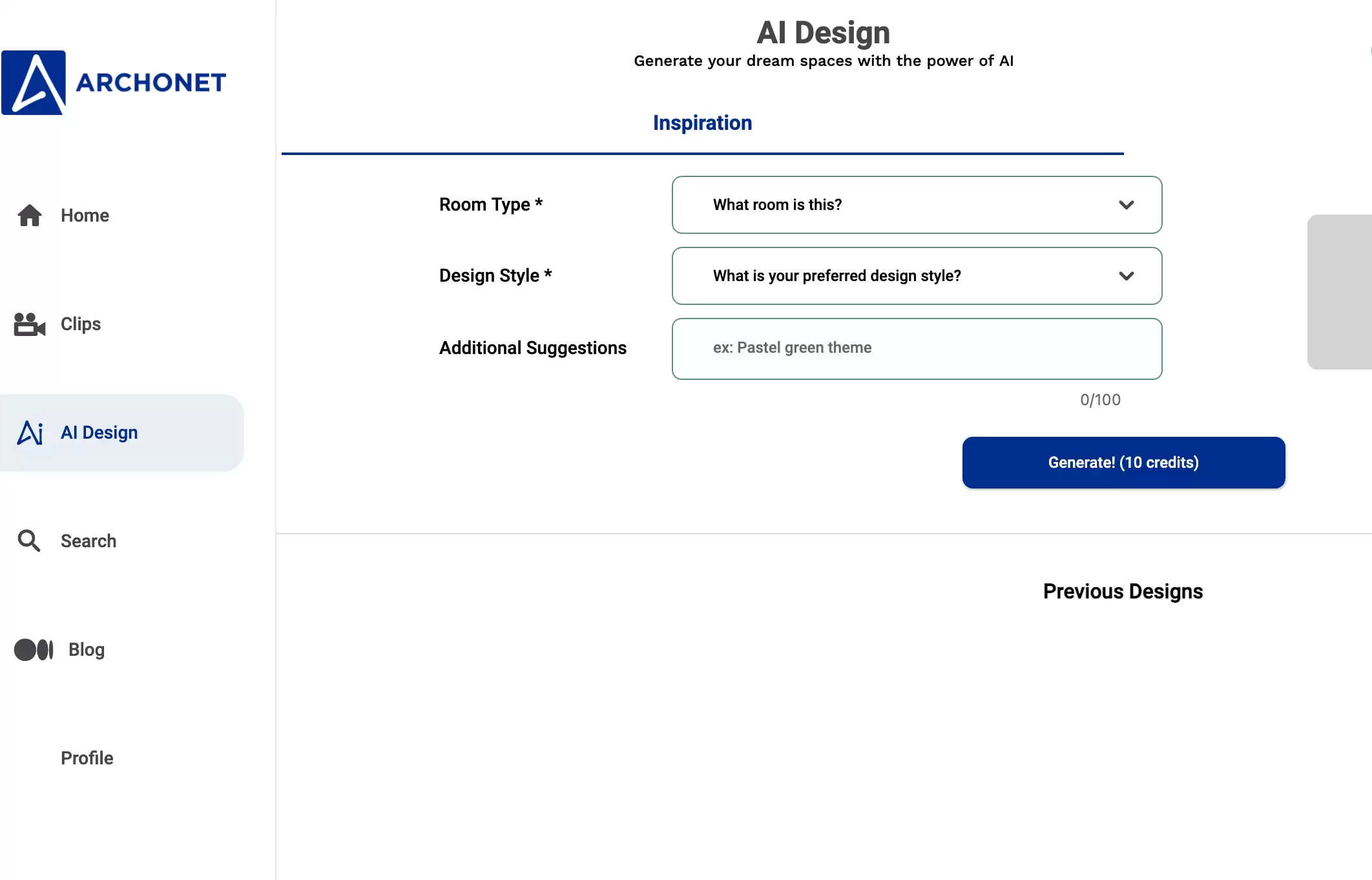 AI Design : AI辅助的智能家居设计服务与商务平台