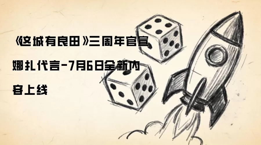 《这城有良田》三周年官宣娜扎代言-7月6日全新内容上线