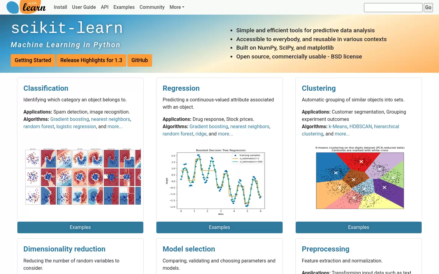 Scikit Learn : Python机器学习库