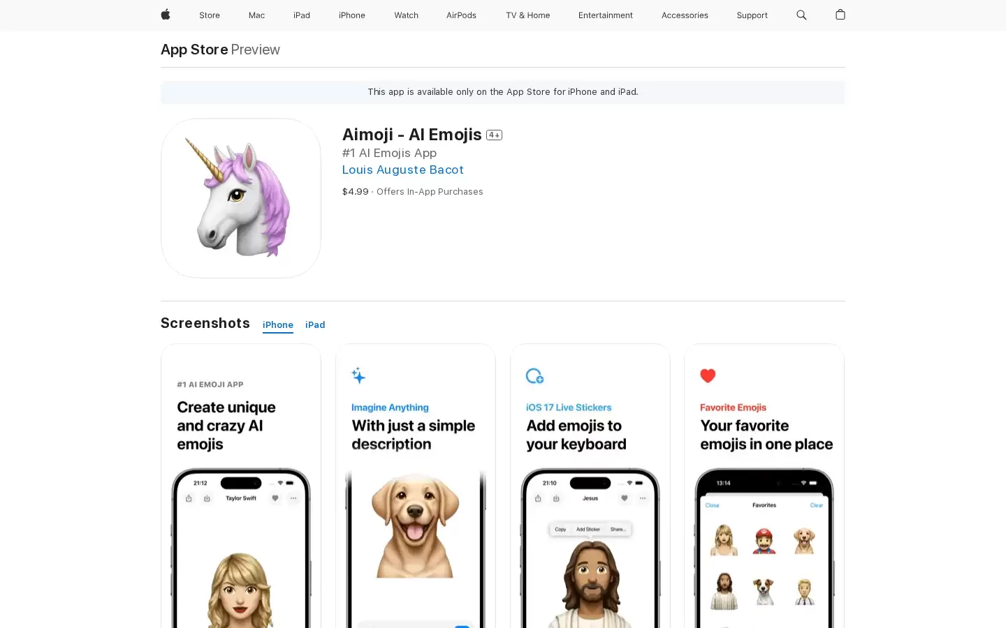 Aimoji : AI表情符号应用