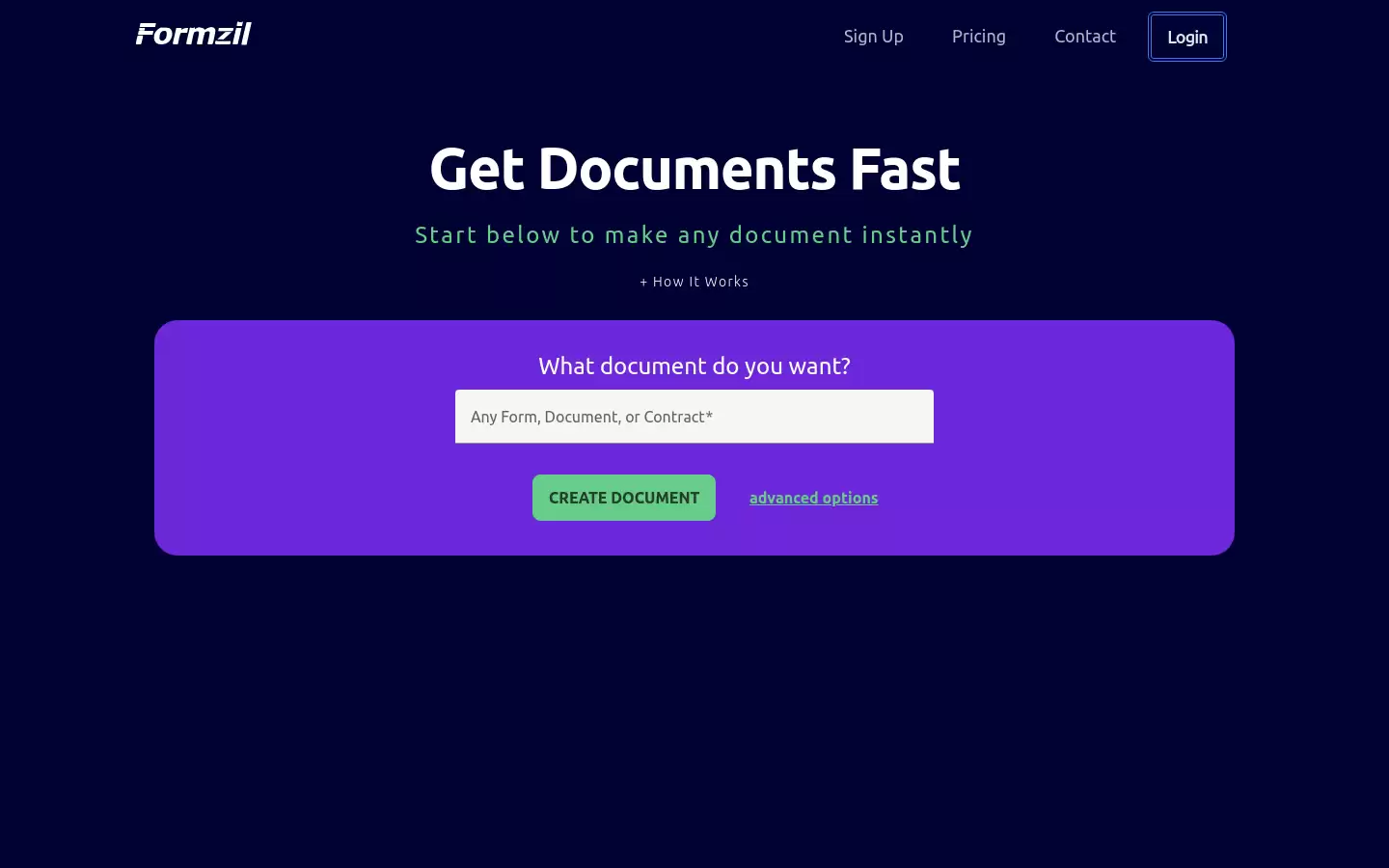 Formzil : 快速获取文档
