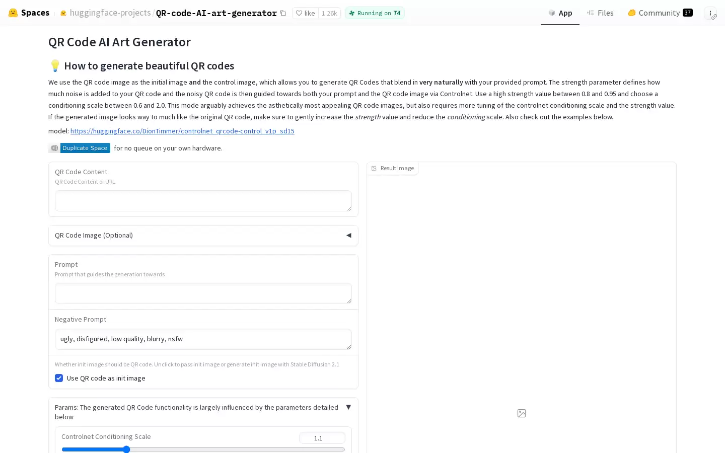 QR Code AI Art Generator : 生成QR码艺术作品的AI工具