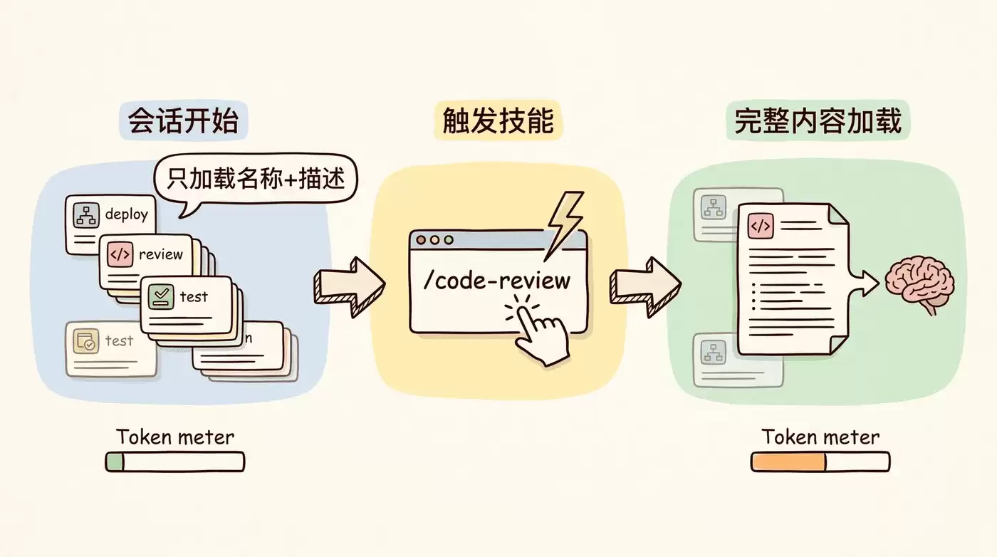 Skills渐进式加载设计