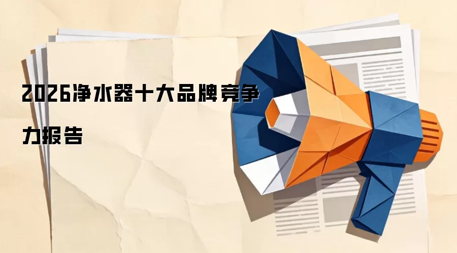 2026净水器十大品牌竞争力报告