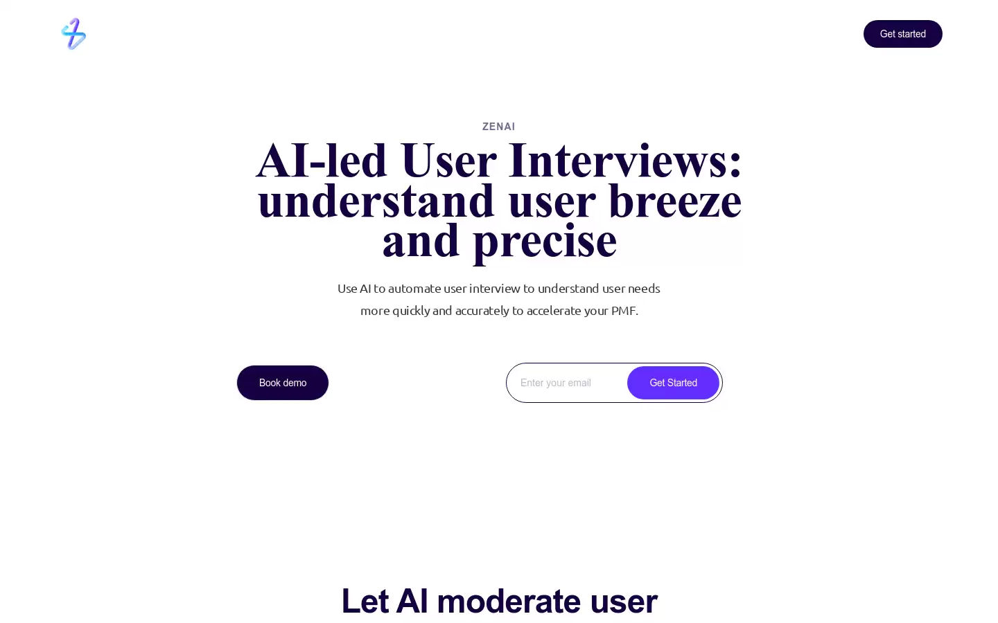 ZENAI : AI-led用户访谈：了解用户需求，加速PMF。