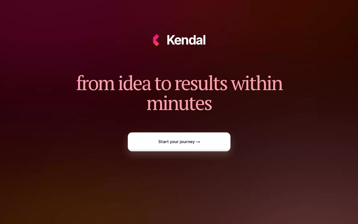 Kendal : Kendal,从设计初稿到最终成品仅需数分钟