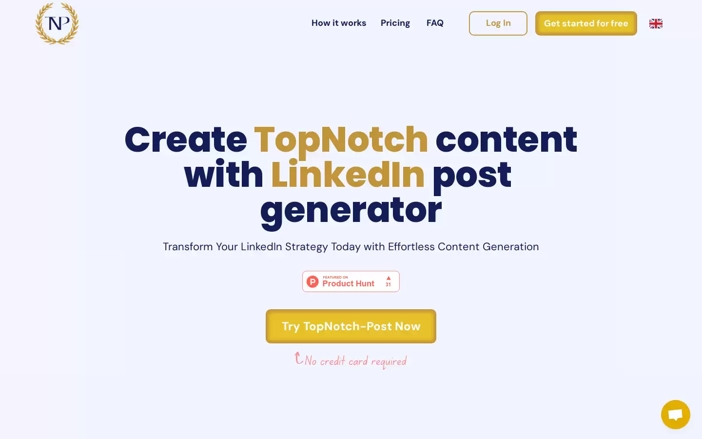 TopNotch : AI帮你写LinkedIn内容