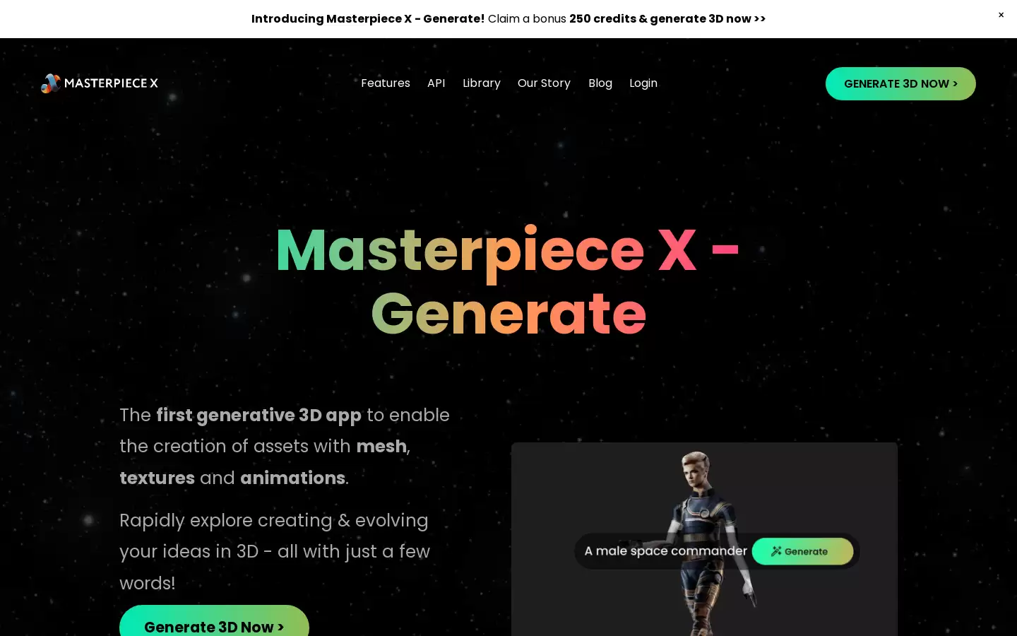 Masterpiece X : 现代创作者的3D创作平台