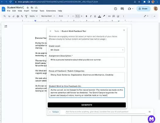 MagicSchool AI - AI Assistant for Teachers : 教育AI助教，帮助教师提高效率和教学质量