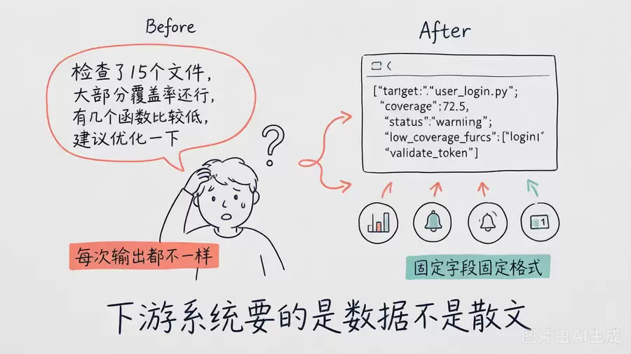 结构化输出对比:散文 vs JSON
