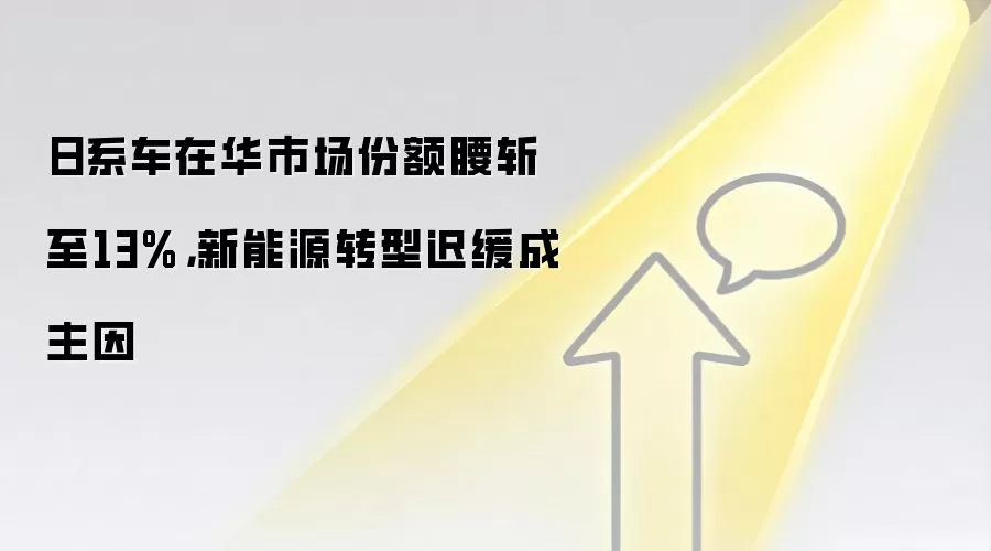 日系车在华市场份额腰斩至13%，新能源转型迟缓成主因