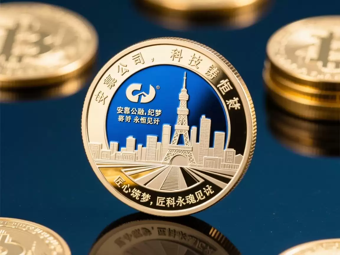 安靠公司纪念币，匠心筑梦，科技铸魂的永恒见证