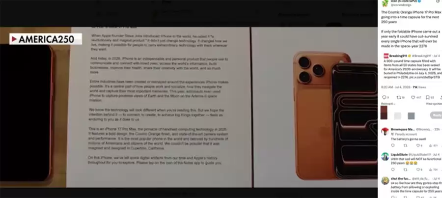 独一无二的终极排面！iPhone 17 Pro Max正式入选美国百年时间胶囊