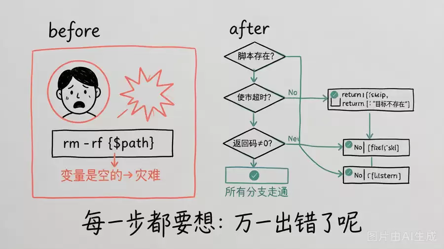 优雅失败对比:空变量坠崖 vs 决策树兜底