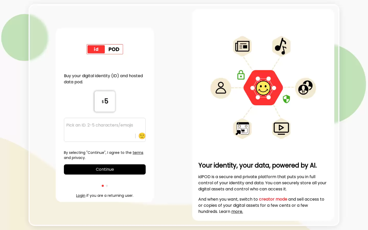 idPOD : 你的身份，你的数据，AI 赋能