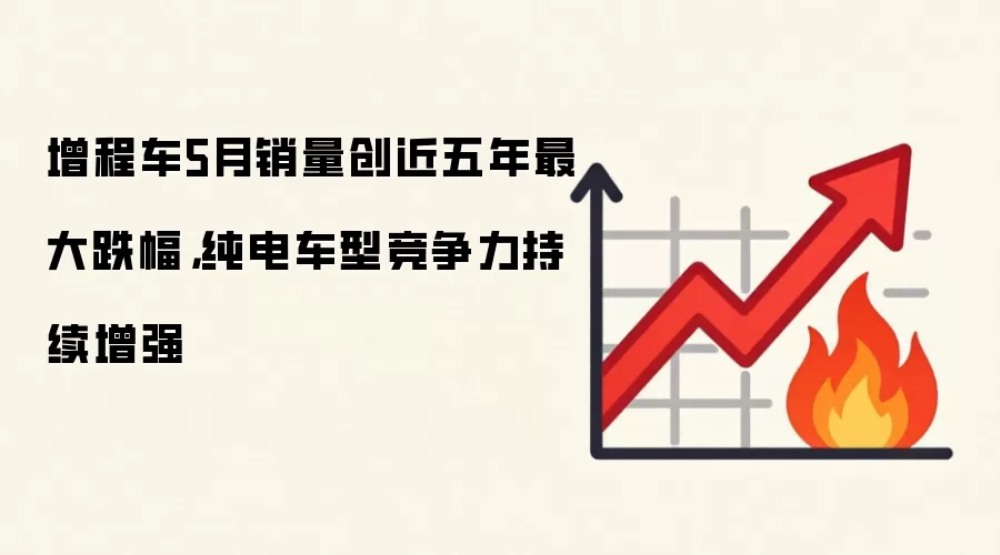 增程车5月销量创近五年最大跌幅,纯电车型竞争力持续增强