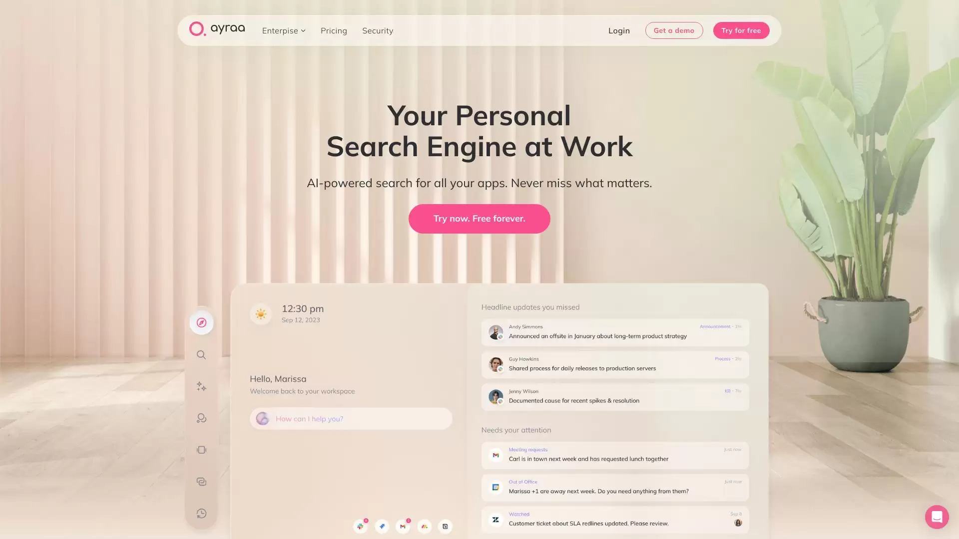 ayraa : 你的个人AI助手，连接和管理所有你喜欢的应用程序