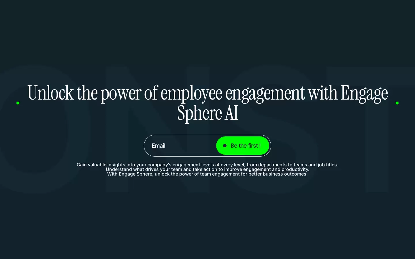 Engage Sphere AI : 提升团队互动,改善员工参与度